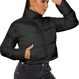 Women's Crop Short Jacket Cropped Puffer